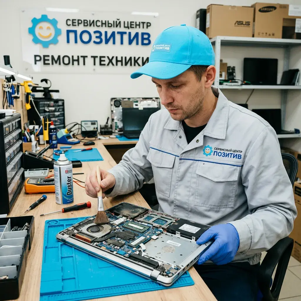 Чистка ноутбука от пыли в Ангарске | Замена термопасты