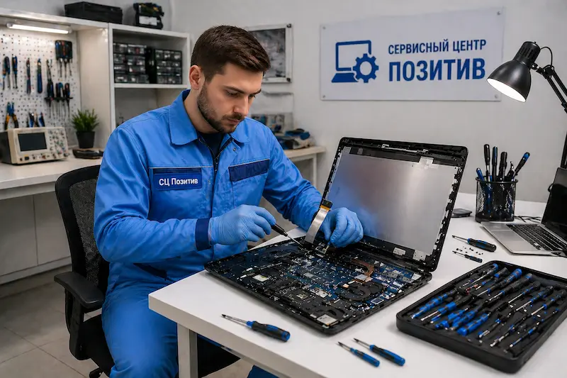 Замена шлейфа матрицы ноутбука в Ангарске