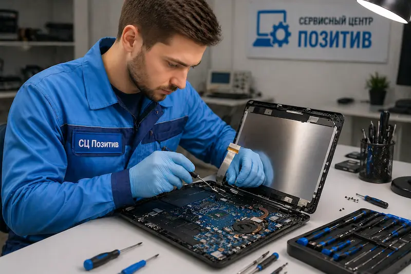 Ремонт шлейфа матрицы ноутбука в Ангарске