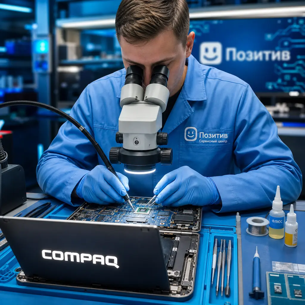 Замена видеокарты ноутбука Compaq в Ангарске
