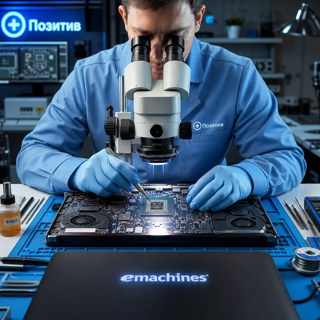 Замена видеокарты ноутбука Emachines в Ангарске