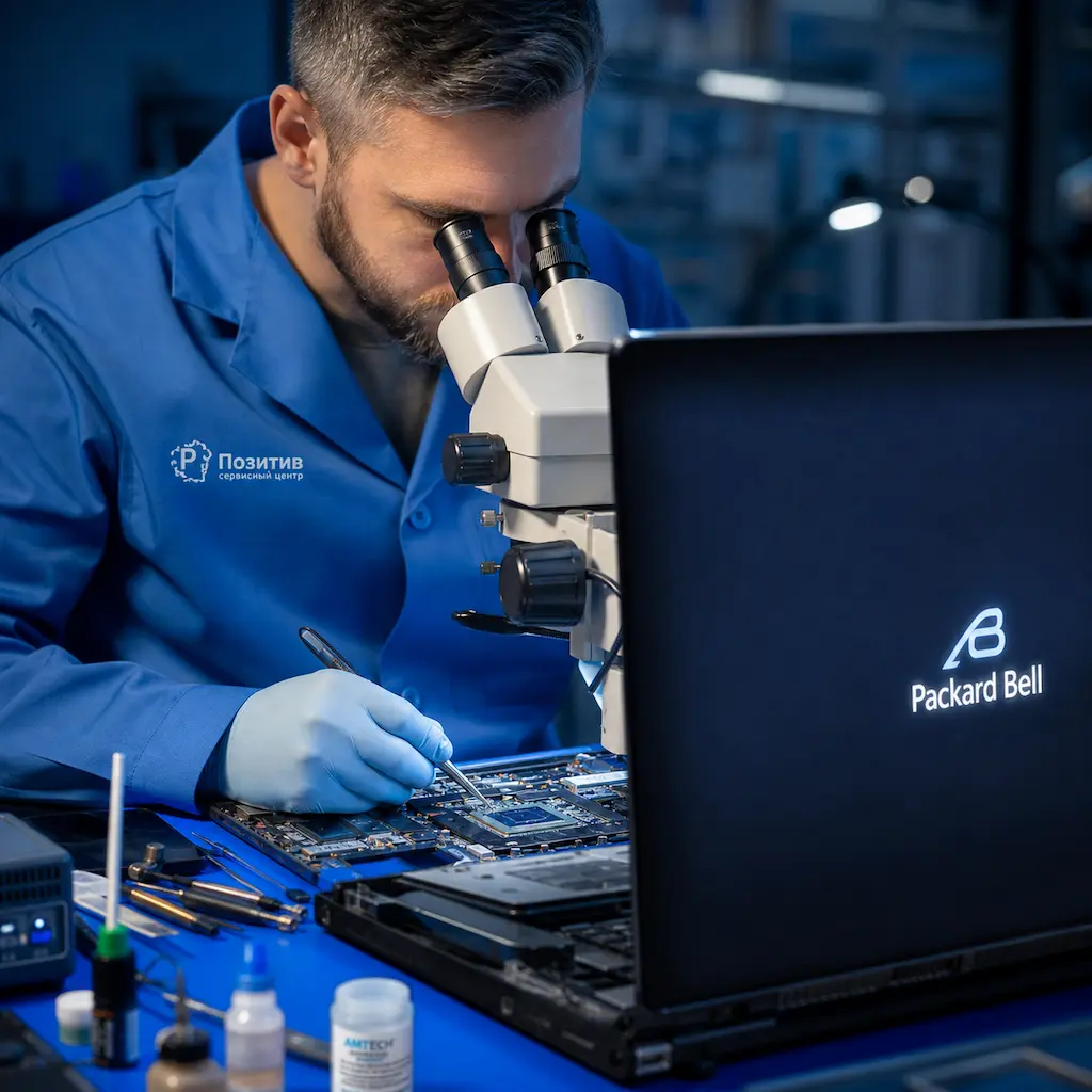 Замена видеокарты ноутбука Packard Bell в Ангарске