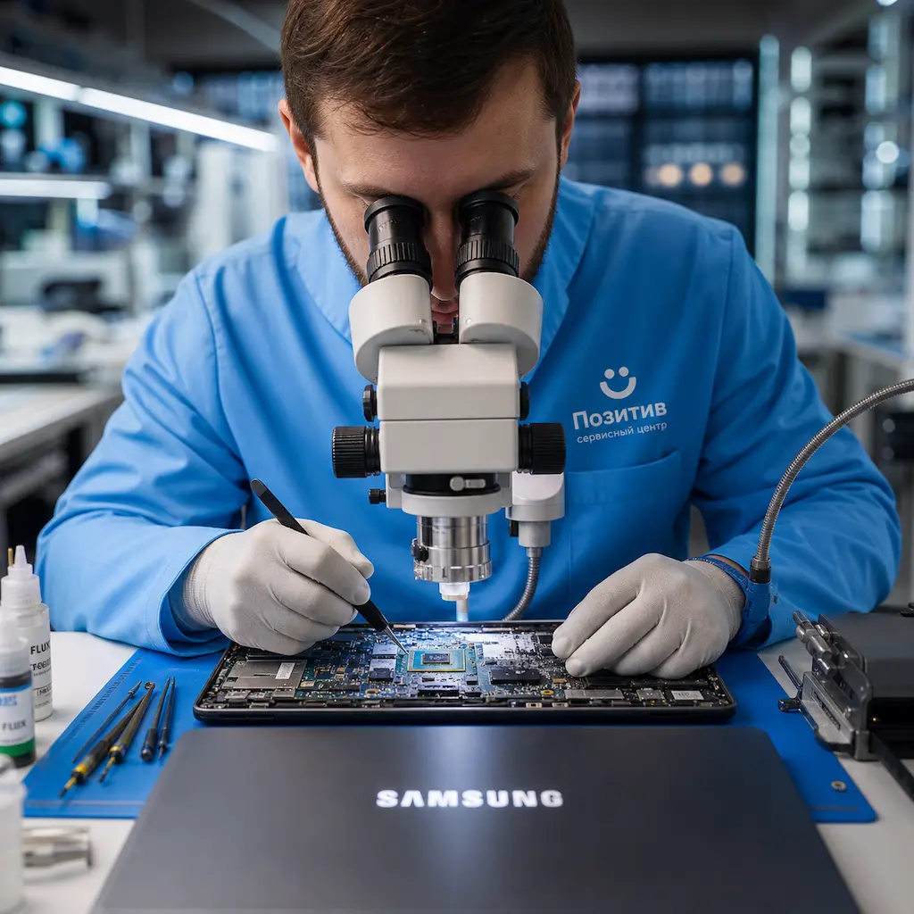 Замена видеокарты ноутбука Samsung в Ангарске