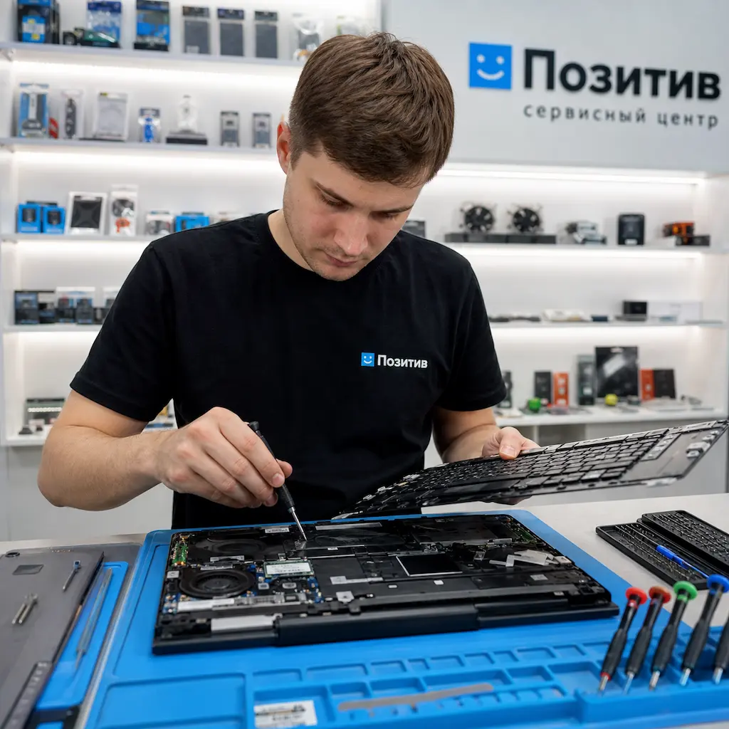 заменить клавиатуру на ноутбуке Samsung в Ангарске