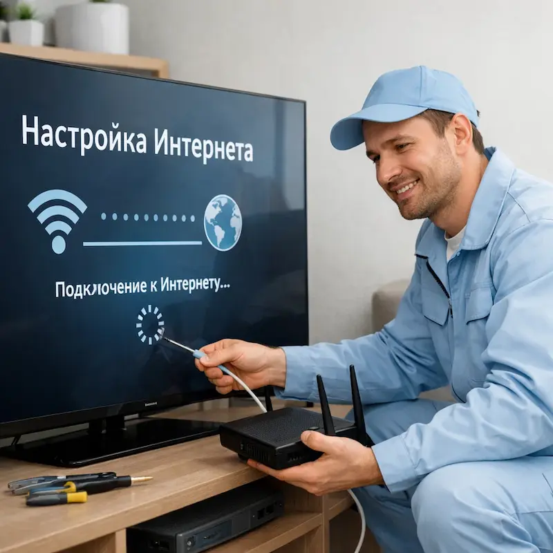 Настройка интернета на ТВ в Ангарске