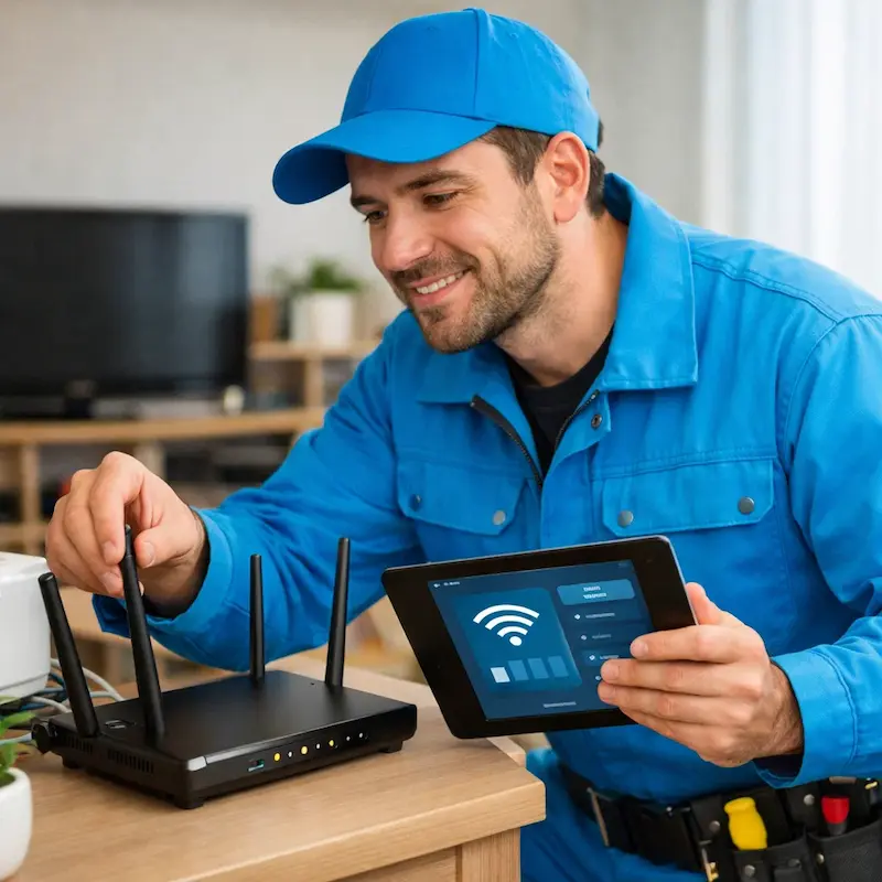 Настройка Wi-Fi для квартиры, дома и офиса в Ангарске