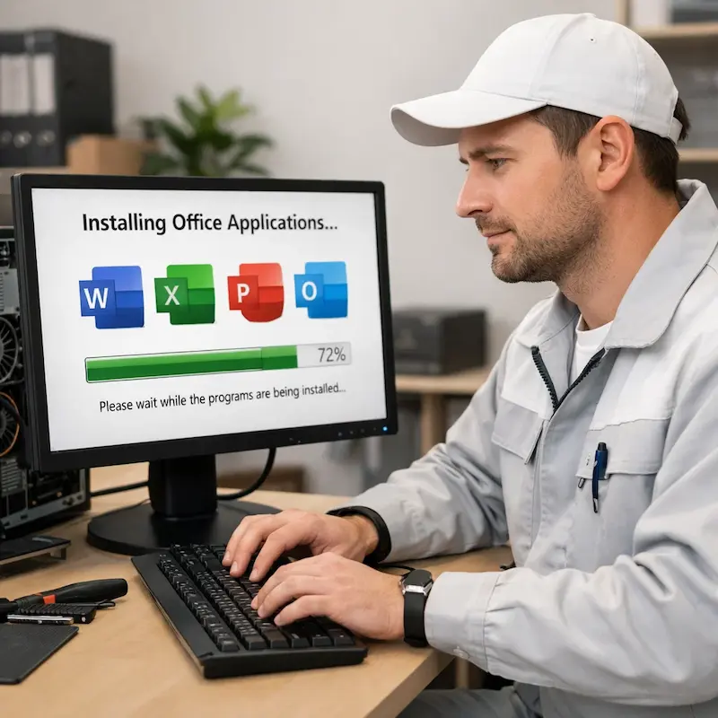 установка офисных программ на компьютер в Ангарске