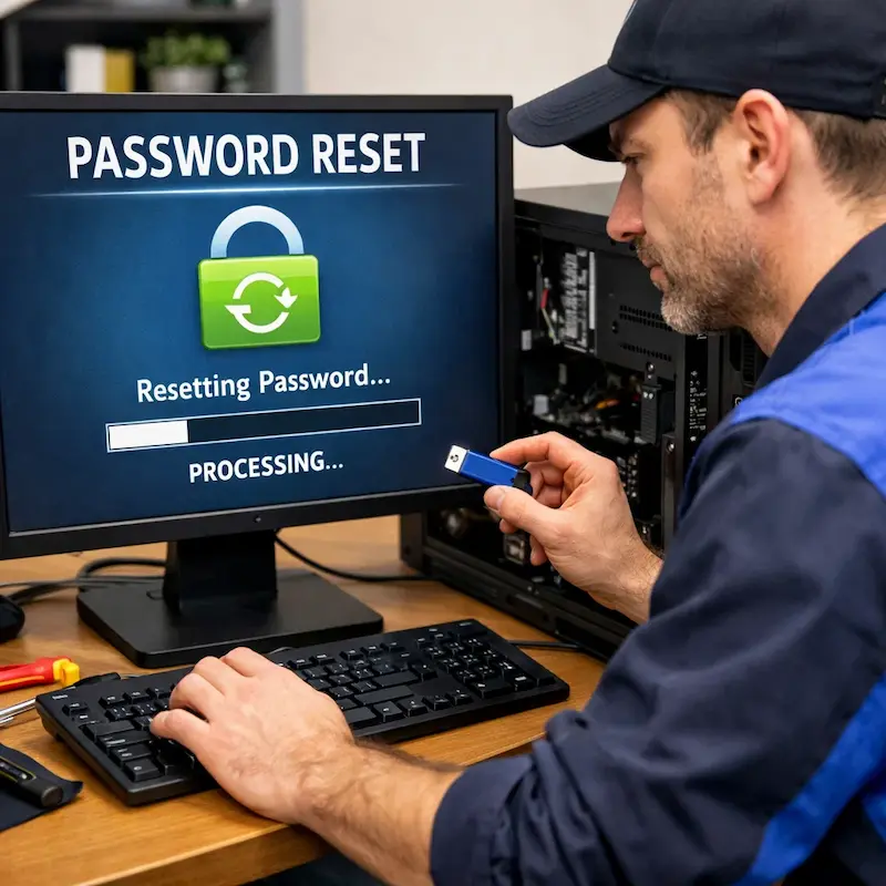 Удаление пароля на компьютере в Ангарске