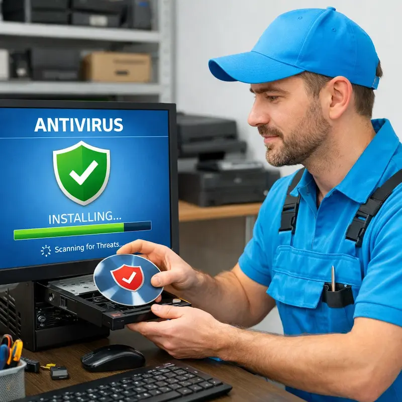 Установка антивируса в Ангарске на дому