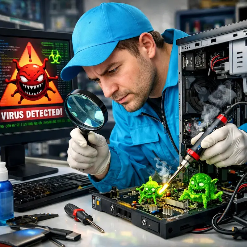 Вылечить компьютерный вирус в Ангарске