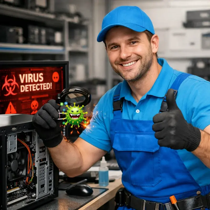 Удаление вирусов с компьютера в Ангарске